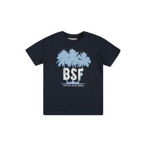 BASEFIELD T-Shirt  námornícka modrá / dymovo modrá / biela