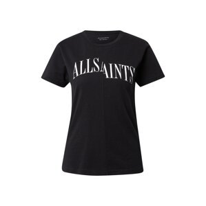 AllSaints Tričko  čierna / biela