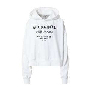 AllSaints Sweatshirt  biela / čierna