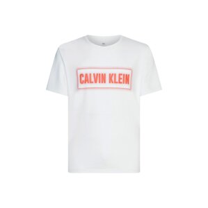 Calvin Klein Performance Funkčné tričko  biela / tmavooranžová