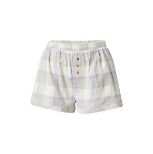 Cotton On Body Pyžamové nohavice  svetlosivá / biela / fialová