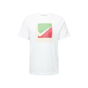 Nike Sportswear Tričko  biela / zelená / červená / krémová