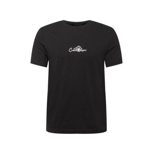 Calvin Klein Tričko 'SUMMER'  čierna / biela / antracitová