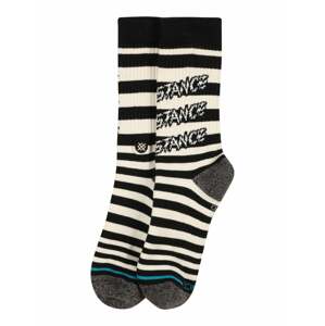 Stance Športové ponožky 'JAIL CARD'  čierna / béžová / sivá melírovaná