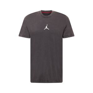 Jordan Funkčné tričko  čierna melírovaná / biela