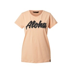 BRUNOTTI T-Shirt 'Oulinas Aloha'  broskyňová / biela / čierna