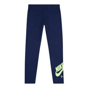 Nike Sportswear Legíny  námornícka modrá / pastelovo zelená