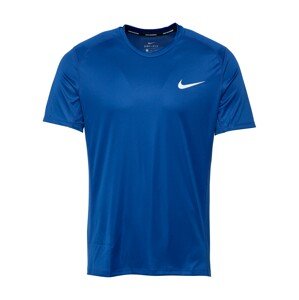 NIKE Funkčné tričko 'MILER'  modrá / biela