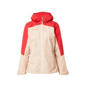 MAMMUT Outdoorová bunda  krémová / ohnivo červená