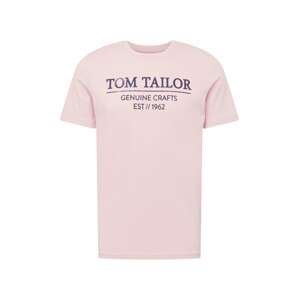 TOM TAILOR Tričko  námornícka modrá / pastelovo ružová