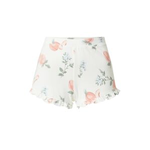 HOLLISTER Pyžamové nohavice  biela / ružová / zelená