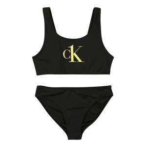 Calvin Klein Swimwear Bikiny  čierna / pastelovo žltá