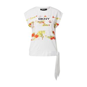 DKNY Tričko  biela / zmiešané farby