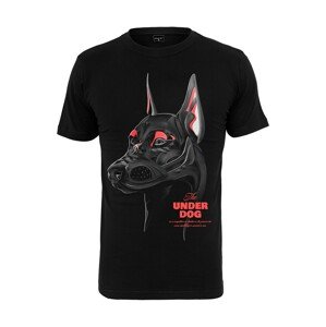 Mister Tee Tričko 'Air Dog'  sivá / svetločervená / čierna