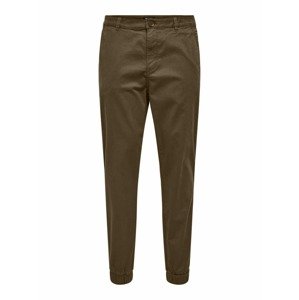 Only & Sons Chino nohavice 'ONSCAM AGED CUFF CHINO PG 9626'  kaki