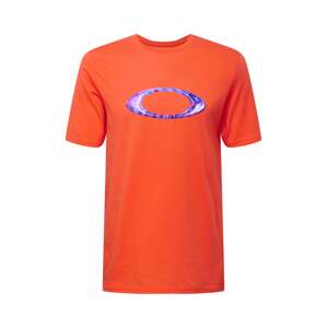 OAKLEY Funkčné tričko  fialová / tmavofialová / oranžová / biela