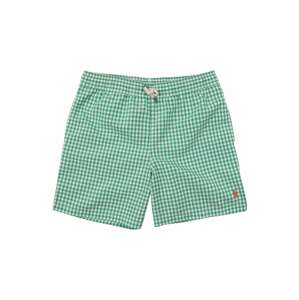 Polo Ralph Lauren Plavecké šortky 'TRAVELER'  zelená / biela / pastelovo zelená