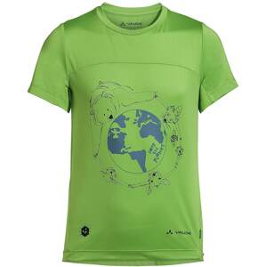 VAUDE T-Shirt 'Solaro'  zelená / modrá / čierna