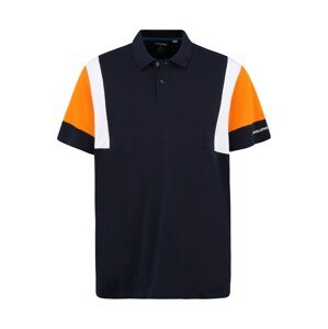 Jack & Jones Plus Tričko 'BOSTON'  námornícka modrá / oranžová / biela