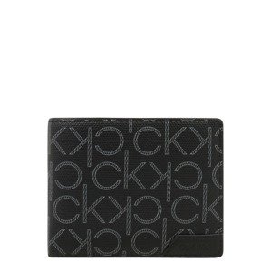 Calvin Klein Peňaženka  svetlosivá / čierna