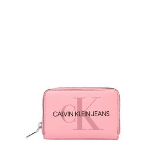 Calvin Klein Jeans Peňaženka  ružová / čierna
