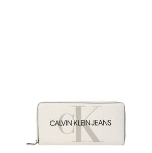 Calvin Klein Jeans Peňaženka  biela / sivá / čierna
