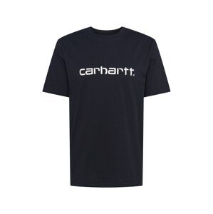 Carhartt WIP Tričko  biela / námornícka modrá
