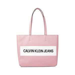 Calvin Klein Jeans Shopper  biela / čierna / staroružová