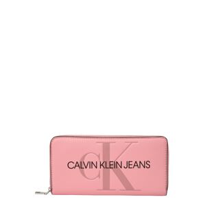 Calvin Klein Jeans Peňaženka  púdrová / čierna