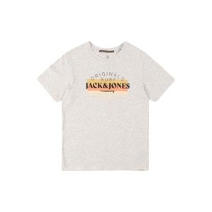 Jack & Jones Junior Tričko 'Cabana'  biela / koralová / oranžová / čierna