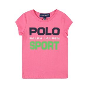 Polo Ralph Lauren T-Shirt  ružová / zelená / námornícka modrá / biela