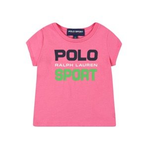 Polo Ralph Lauren T-Shirt  ružová / námornícka modrá / zelená / biela