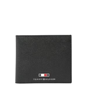 TOMMY HILFIGER Peňaženka  čierna / biela / červená / námornícka modrá