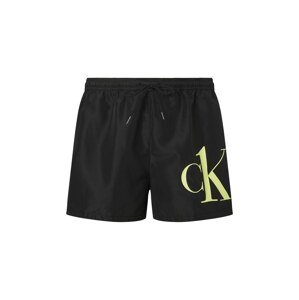 Calvin Klein Swimwear Plavecké šortky  čierna / svetložltá