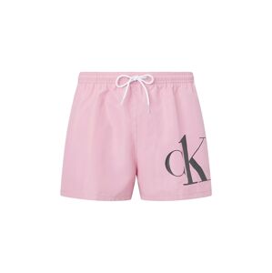 Calvin Klein Swimwear Plavecké šortky  ružová / čierna