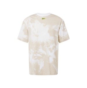 Reebok Sport Funkčné tričko  svetlobéžová / biela