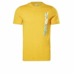 Reebok Sport Funkčné tričko  žltá / zelená / biela