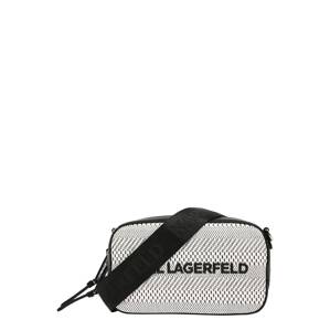 Karl Lagerfeld Taška cez rameno  čierna / biela