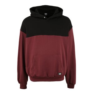 Urban Classics Plus Size Sweatshirt  krvavo červená / čierna