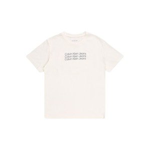 Calvin Klein Jeans Shirt 'REG TEE'  krémová