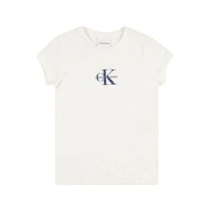 Calvin Klein Jeans Shirt 'SLIM FIT TEE'  krémová