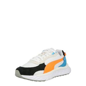 PUMA Sneaker 'Wild Rider'  biela / čierna / oranžová / nebesky modrá
