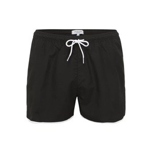 Calvin Klein Swimwear Plavecké šortky 'RUNNER'  čierna / biela
