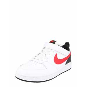 Nike Sportswear Tenisky 'Court Borough Low 2'  biela / čierna / červená