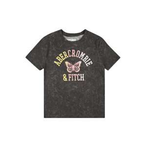 Abercrombie & Fitch Tričko  svetložltá / tmavosivá / ružová / biela
