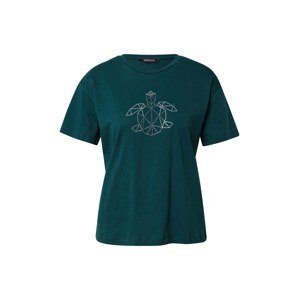 Trendyol T-Shirt  smaragdová / biela / sivá
