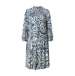 Esprit Collection Košeľové šaty  šedobiela / námornícka modrá / nebesky modrá