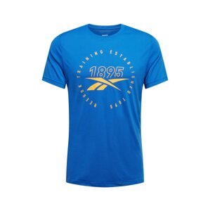 Reebok Sport Funkčné tričko  kráľovská modrá / žltá