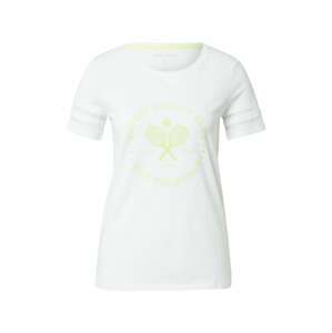 ESPRIT SPORT Funkčné tričko  biela / svetlozelená