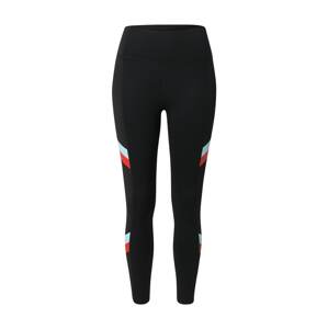 NIKE Športové nohavice  červená / čierna / azúrová